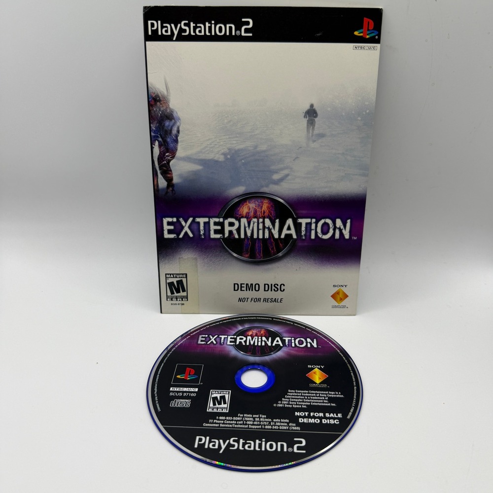 Sony PlayStation 2 Extermination Demo Disc PS2 SCUS-97160 Survival Horror Retro